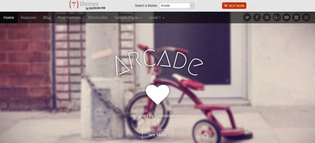 arcade : Thème wordpress gratuit responsive pour site d'entreprise