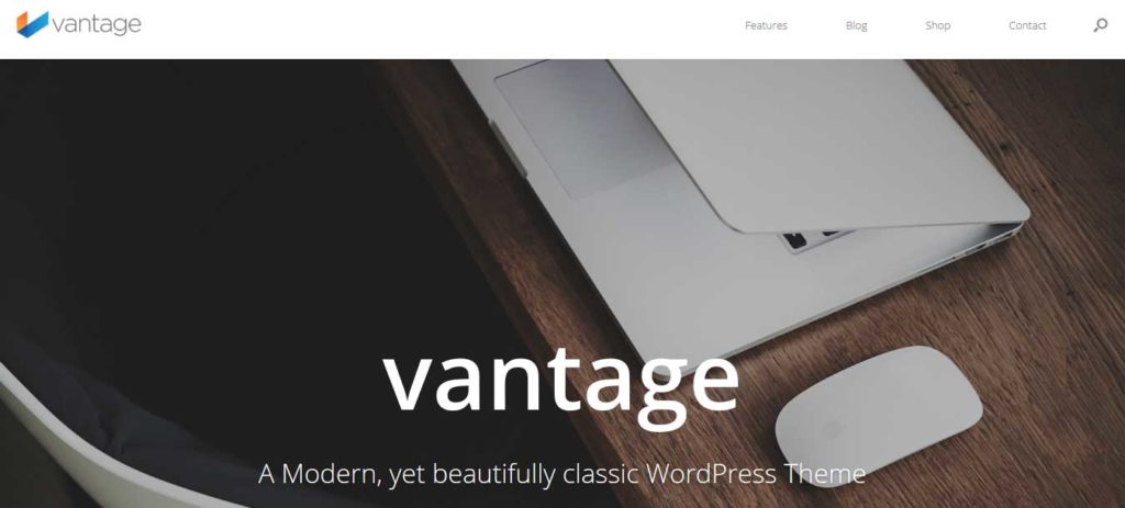 vantage : Thème wordpress gratuit responsive pour site d'entreprise