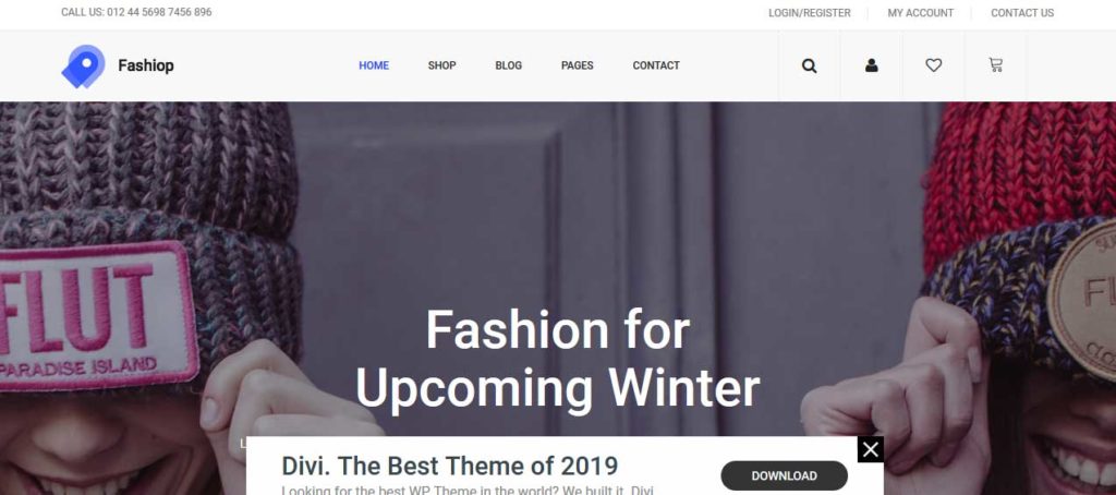 fashiop : thème responsive gratuit ecommerce de mode