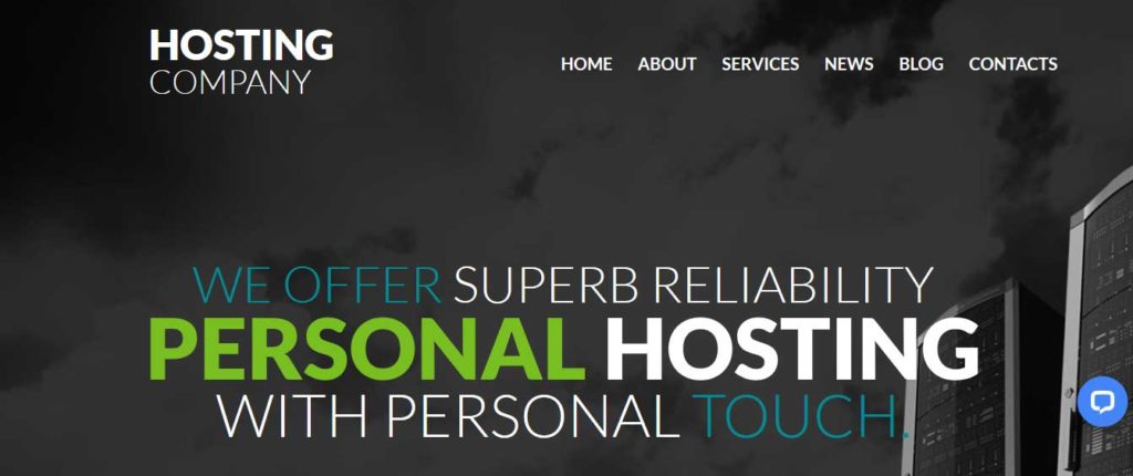 hosting-company : template gratuit responsive pour site d'hébergement