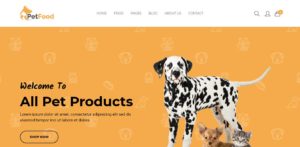 petfood : themes pour site d'animaux