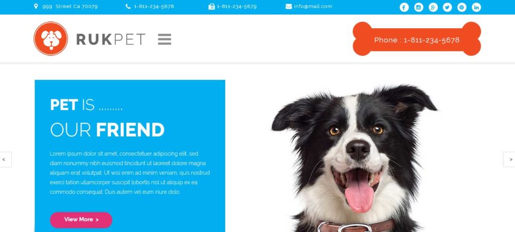 rukpet : themes pour site d'animaux