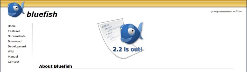 bluefish : free code editors