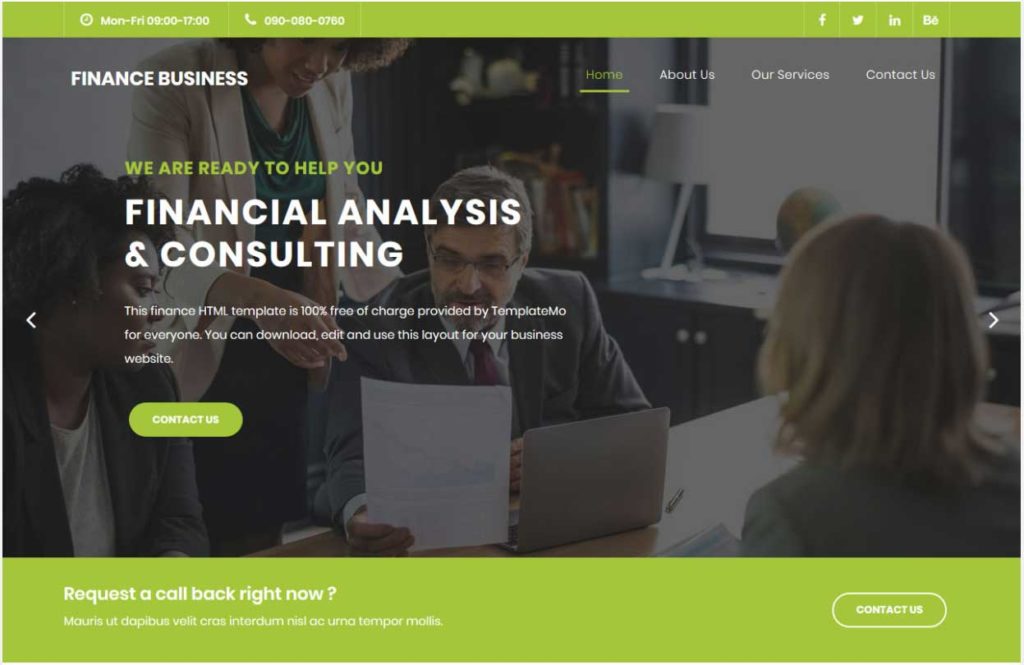 Finance Business : Thème html css responsive