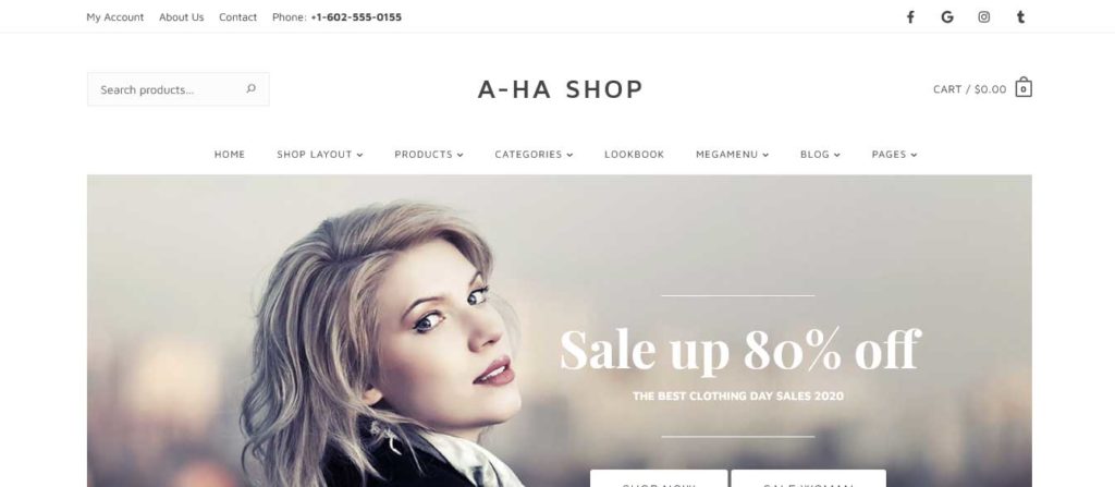 ahashop : thèmes WordPress pour site de mode