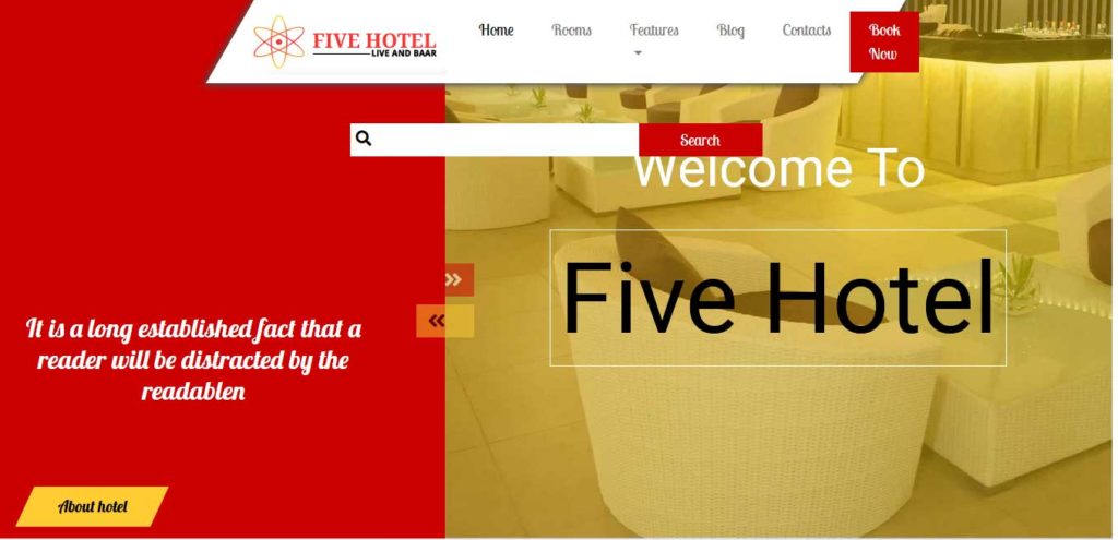 five hotel : template bootstrap agence de voyage gratuit
