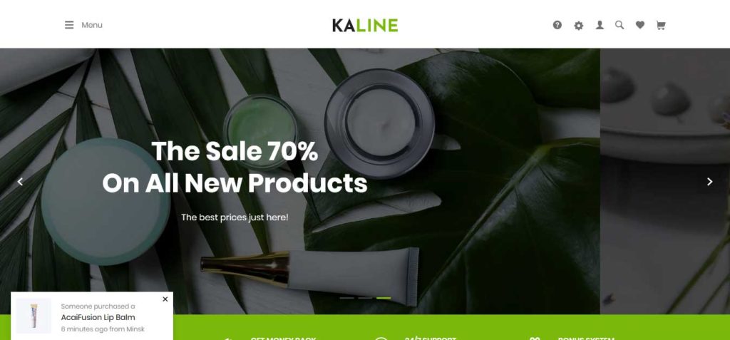 Kaline : thème shopify