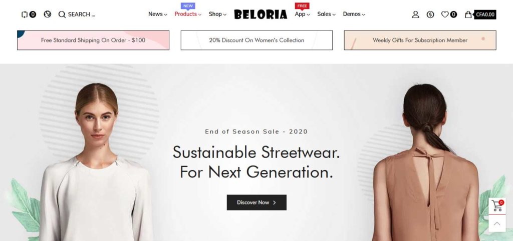 beloria : thème premium shopify