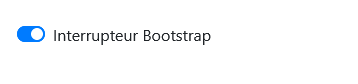 switch bootstrap : outils de contrôle de formulaire bootstrap