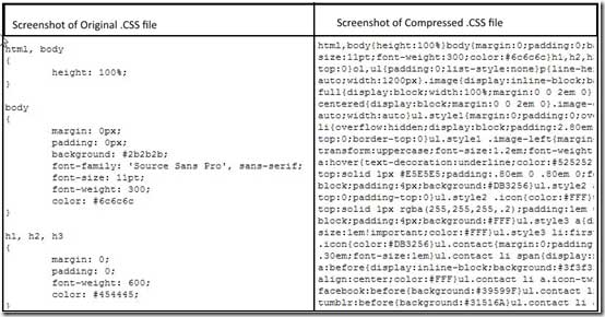 Webmini : outils de compression de code CSS JS et HTML
