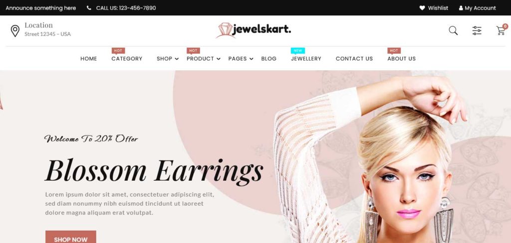 jewelskart : thèmes pour site shopify de bijoux
