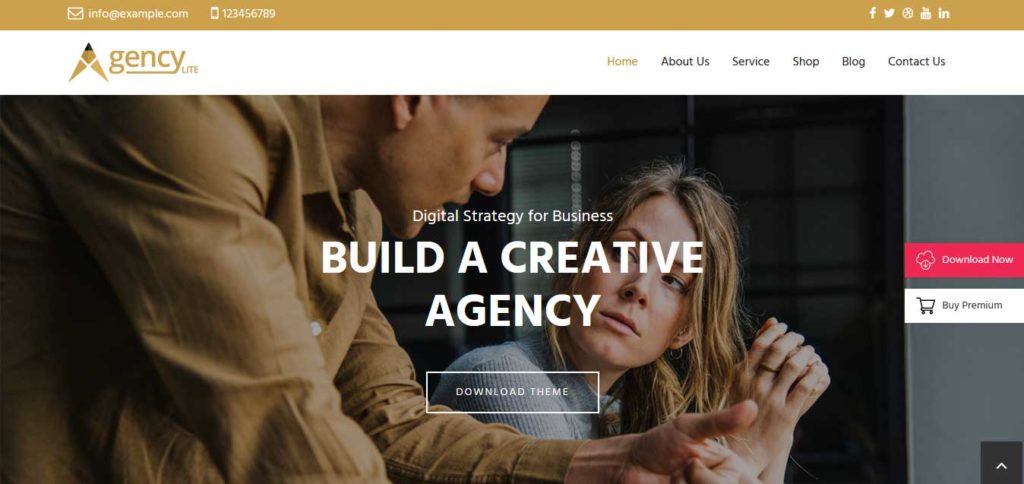 agency lite : thèmes WordPress gratuits pour agence web