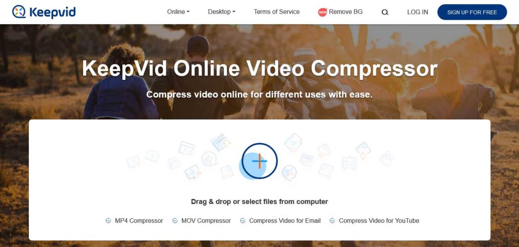 keepvid : outil pour compresser une vidéo en ligne gratuitement