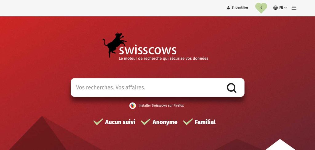 swisscows : moteurs de recherche alternatifs