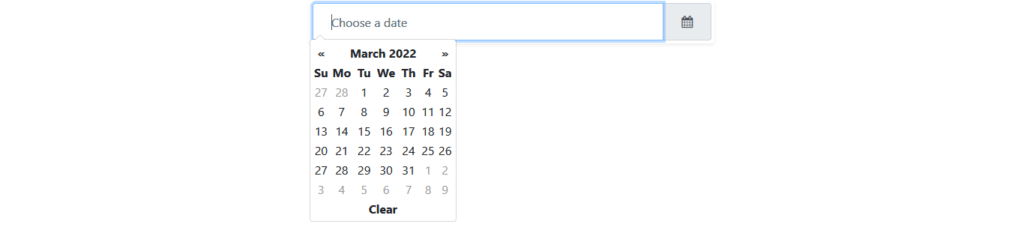 bootstrap datepicker input and date