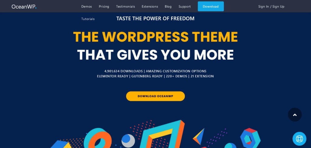 oceanwp : thème wordpress ecommerce gratuit