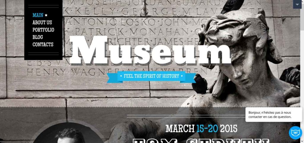 museum : thème drupal gratuit