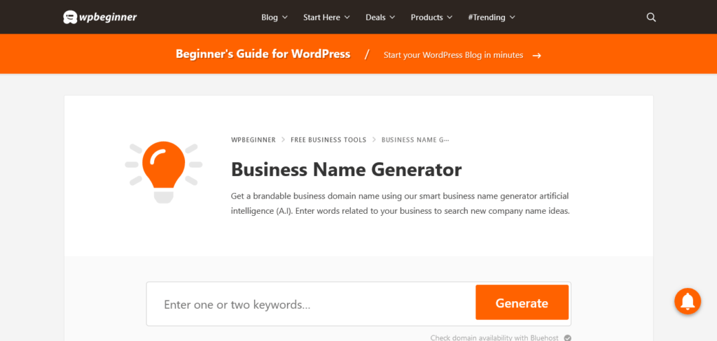 business name generator : domain name generators