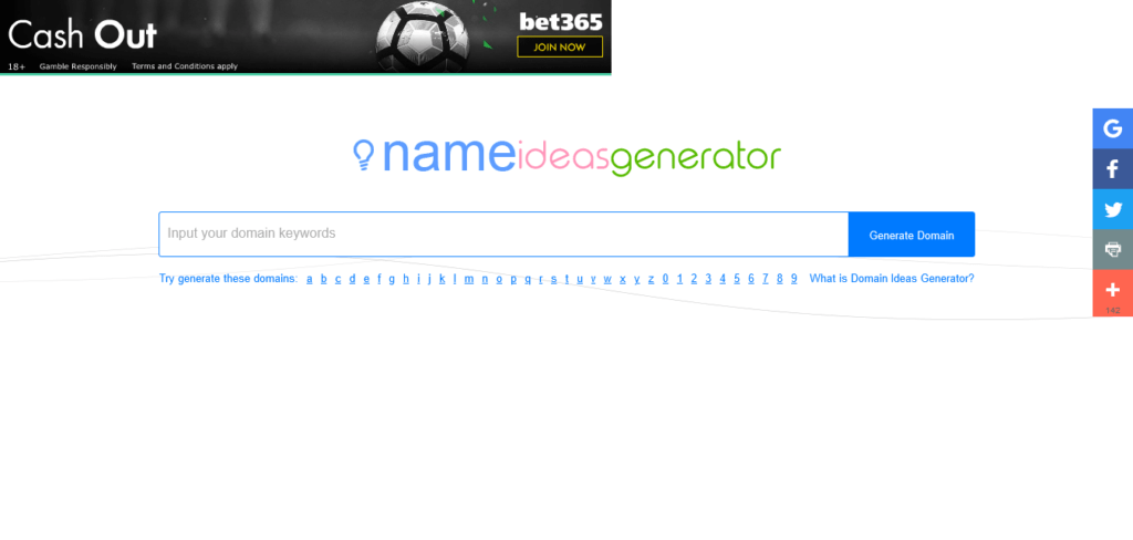 name ideas generator : domain name generator