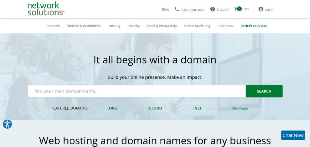 network solutions : domain name generators