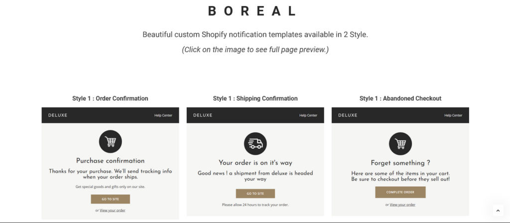 boreal email template