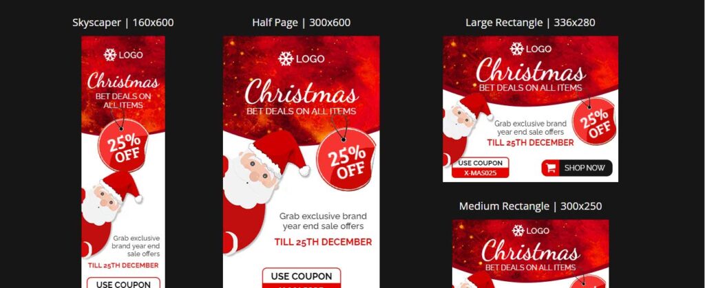 ecommerce christmas sale banner plugin 