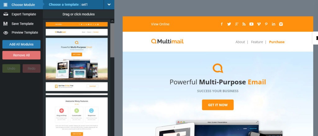multimail email template