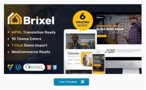 brixel : wordpress theme for construction companies