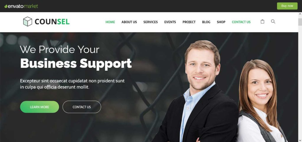 counsell: thème wordpress pour site de consulting