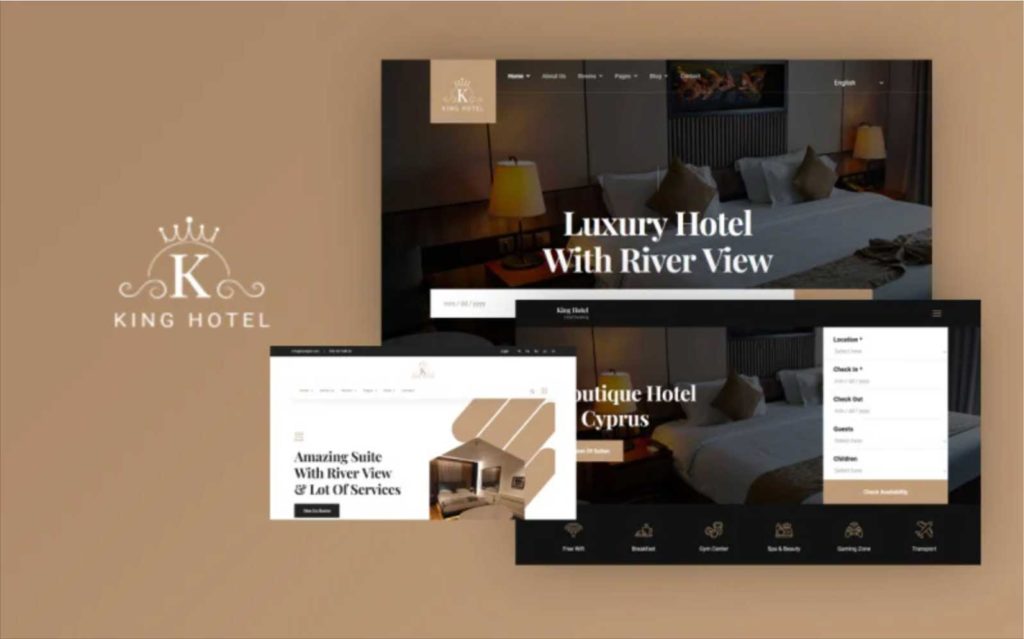 kinggo : hotel website template