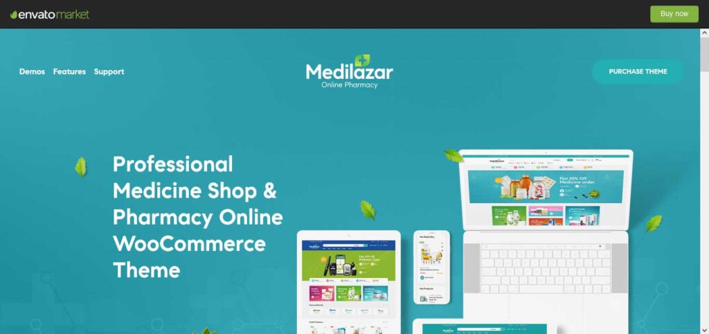 medibazar : thème wordpress pour site de pharmacie