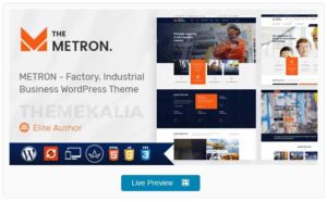 metron : thème wordpress pour les entreprises du bâtiment