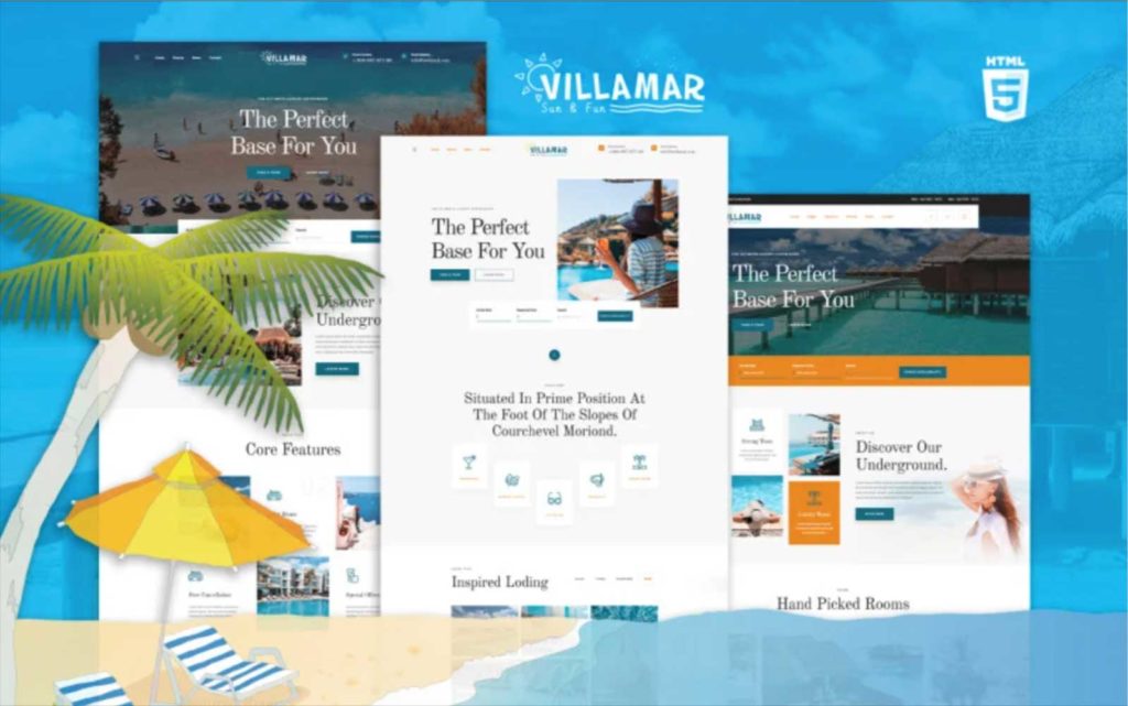 villamar : hotel website template