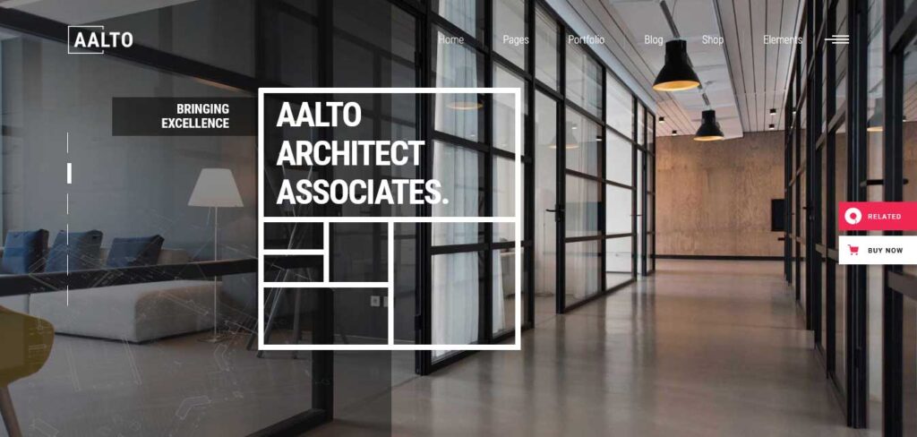 aalto : thèmes wordpress pour les archiectes