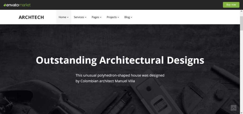 archtech : thème wordpress pour architecte