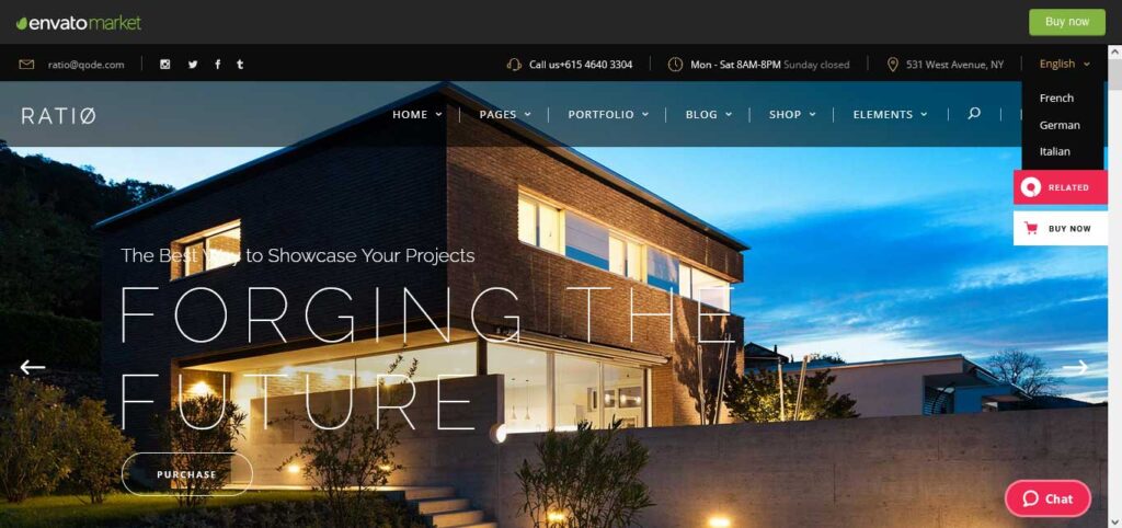 ratio : wordpress themes for architecture firms