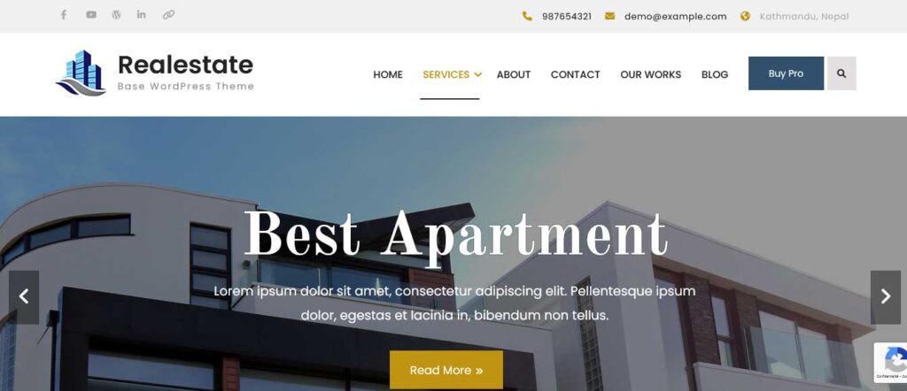 real estate base : thème WordPress gratuit pour immobilier