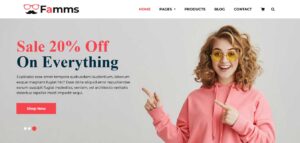 famms : thème bootstrap ecommerce gratuit