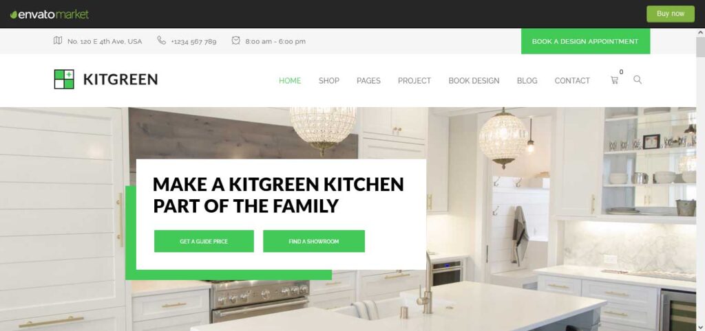 kitgreen : thème WordPress pour décoration d'intérieur