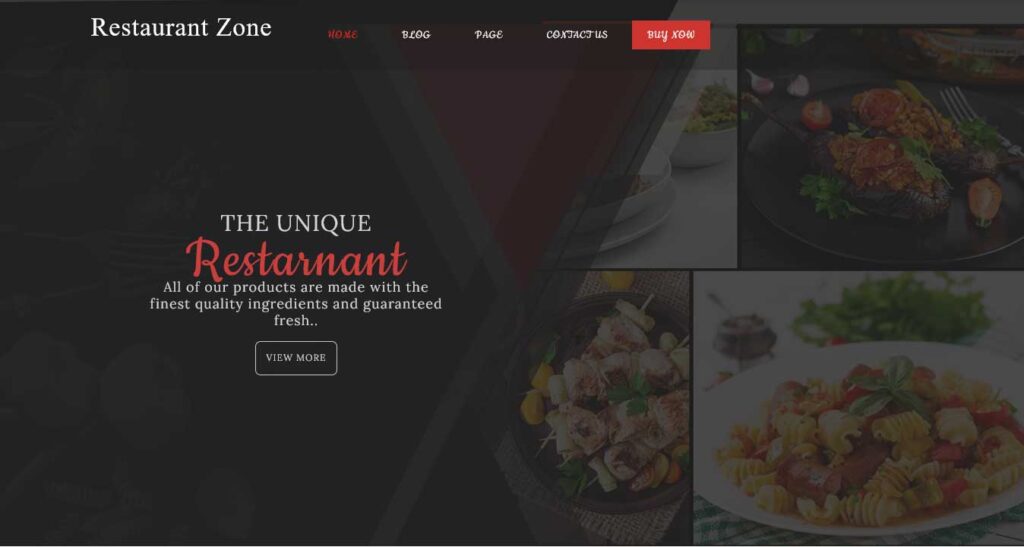 restaurant zone : free wordpress theme