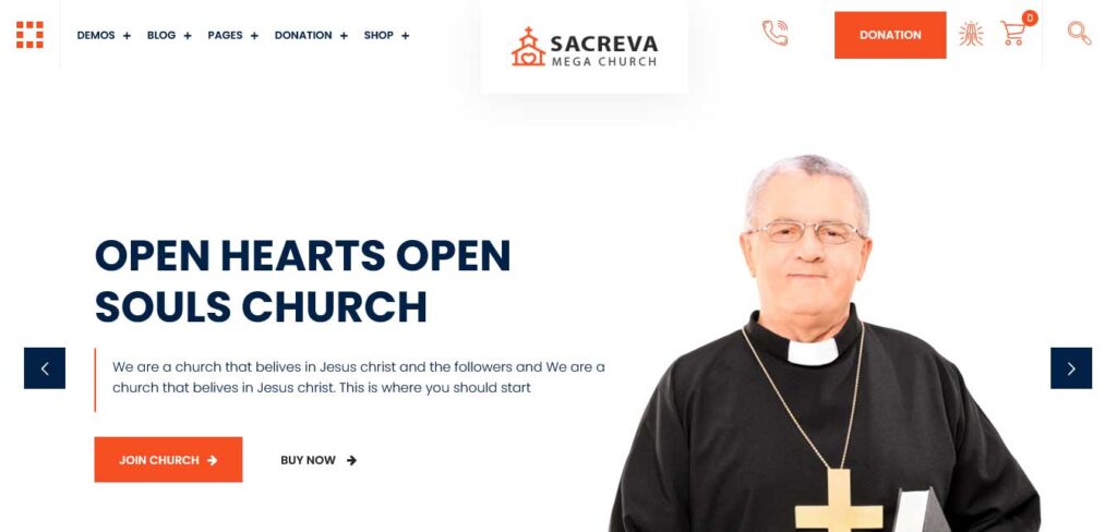 sacreva : wordpress themes for church