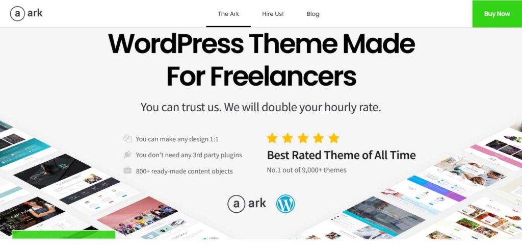 the ark : wordpress themes for freelancer