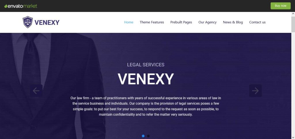 venexy : wordpress theme for attorneys and law firms