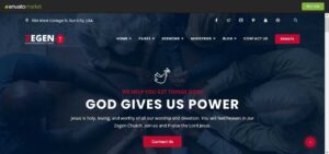 zegen : wordpress church theme