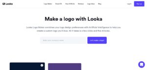 logiciel de création de logo : looka