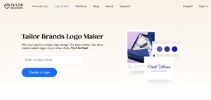 logiciel de création de logo : tailor brands