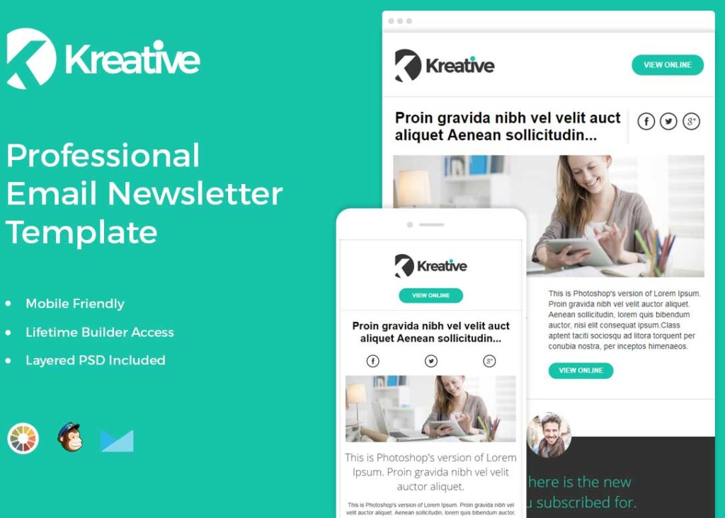 kreative free email template