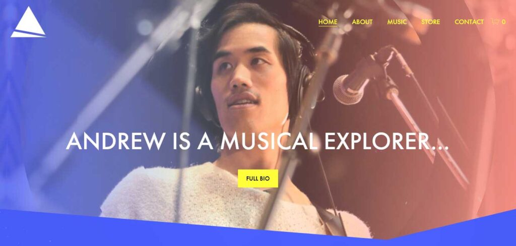 andrew huang: musician website