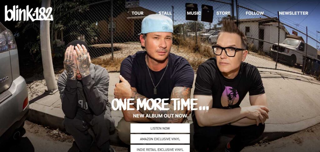 blink 182: musician website