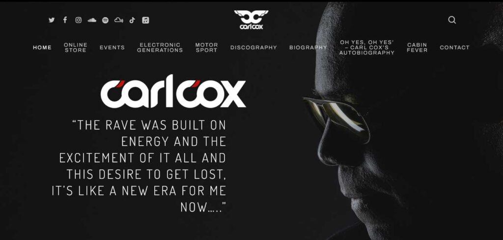 carlcox: one of best musicians websites